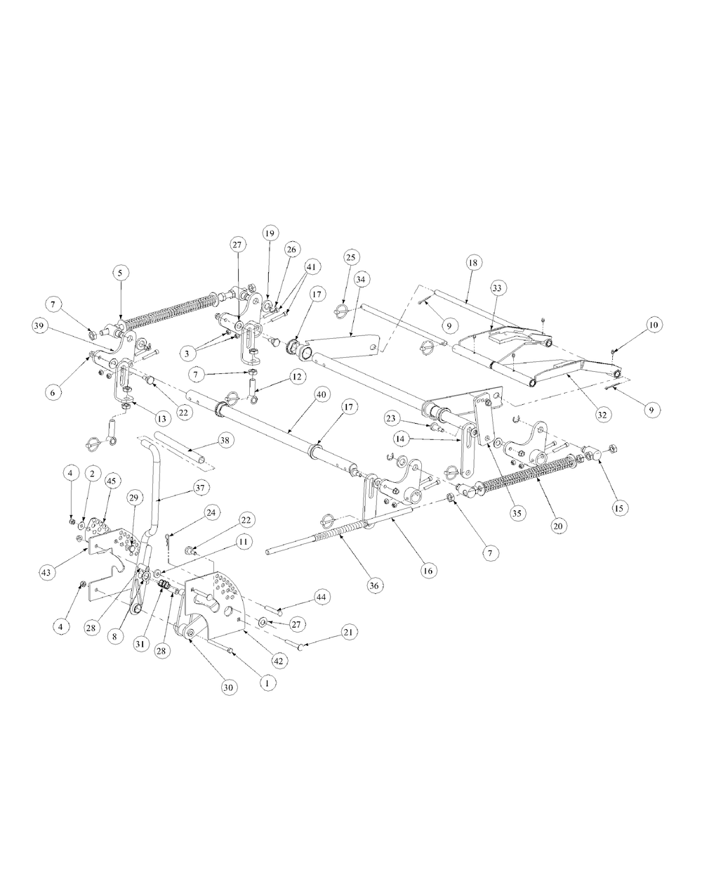 Lift Assembly Diagram and Parts List for M60-KW (53AB5D8X150-25-HP)(2003 1/2) Cub Cadet Lawn Tractor